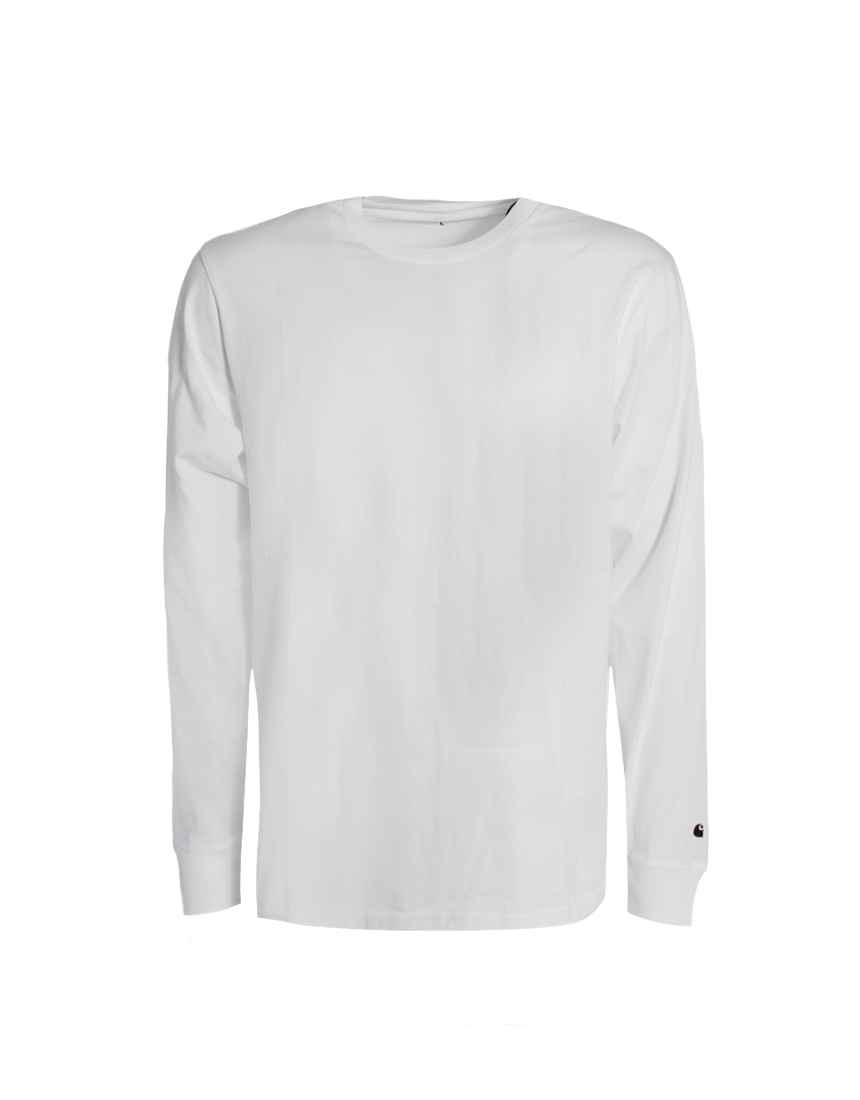 L/S Base T-Shirt WHITE / BLACK Футболка CARHARTT