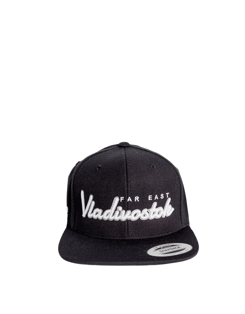 Чёрная бейсболка 4232 Vladivostok snapback 4232