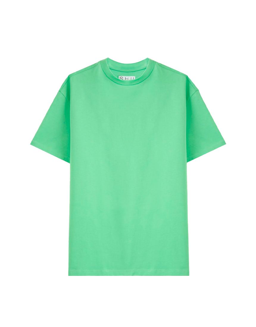 Свободная футболка светло-зелёная SHU 