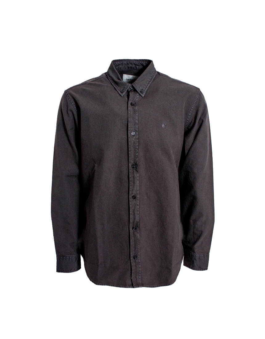 I030238 L/S Bolton Shirt GRAPHITE Рубашка дл рукав CARHARTT