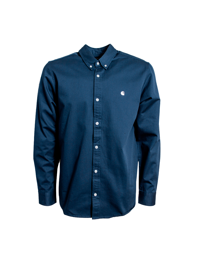 I023339 L/S Madison Shirt Рубашка AIR FORCE BLUE CARHARTT