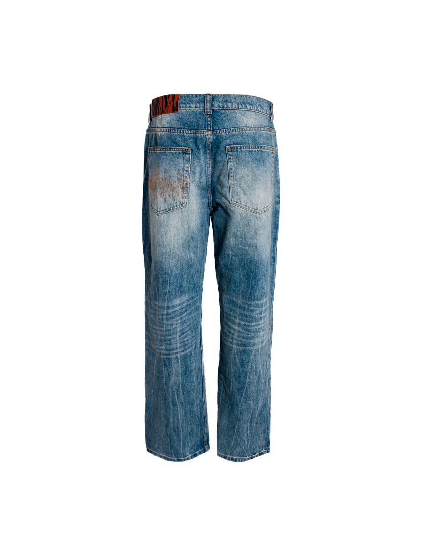T24F104016 Flores Denim Blue Джинсы HUNDREDS