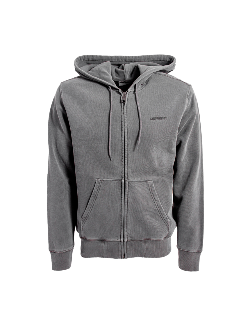 I033619 Hooded Duster Script Jacket BLACK (GARMENT DYED) Худи CARHARTT