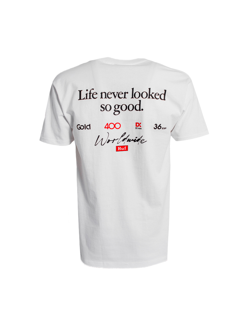 TS02466-WHITE REAR VIEW S/S TEE Футболка HUF