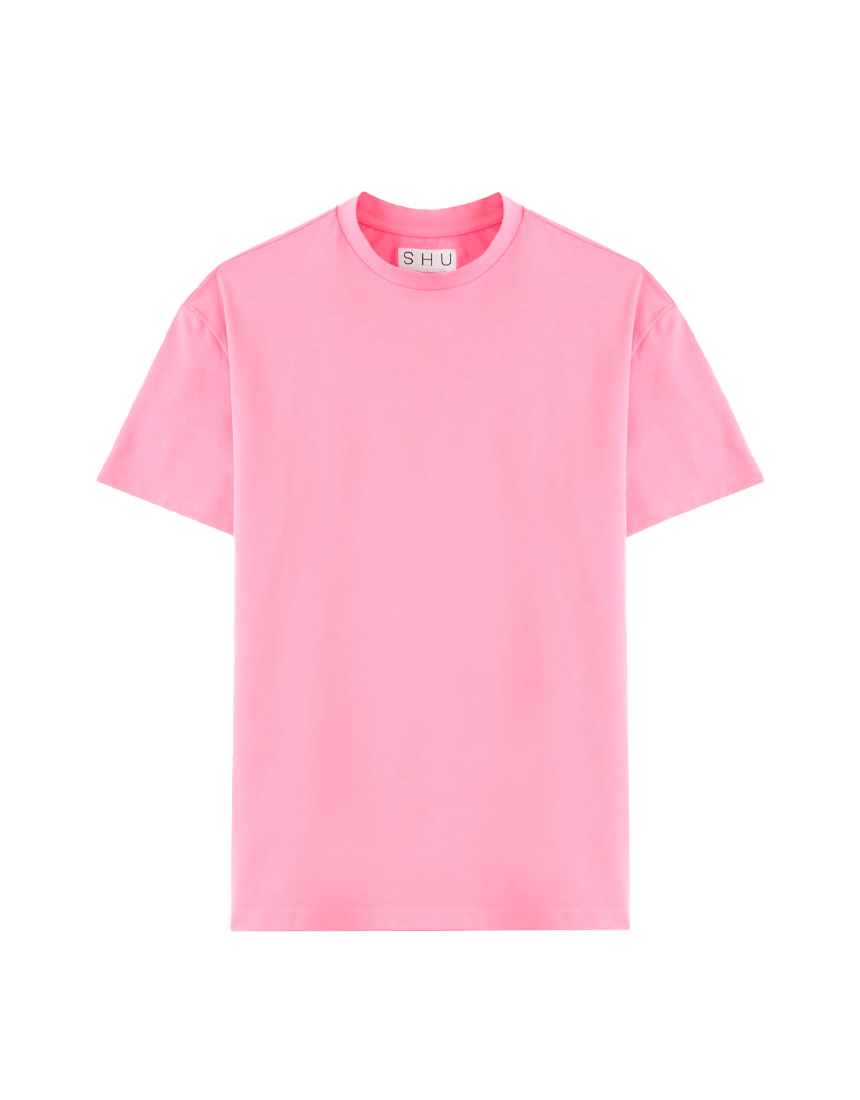 Свободная футболка розовая SHU 