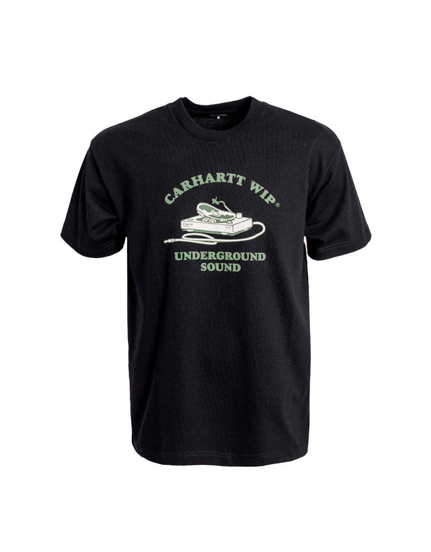 S/S Underground Sound T-Shirt Black футболка CARHARTT
